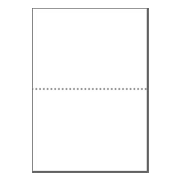 マルチプリンタ帳票 A4 白紙2面穴無 KN2000 (1,000枚)