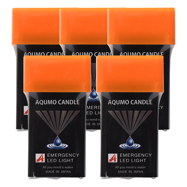 アクモキャンドル 直進型 (水だけで光る防災灯)