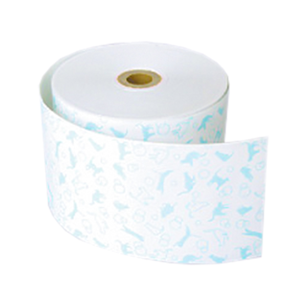 感熱ファンシーレジロール紙 58×80×12 ねこ ブルー