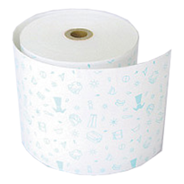 感熱ファンシーレジロール紙 80×80×12 クリーニング ブルー