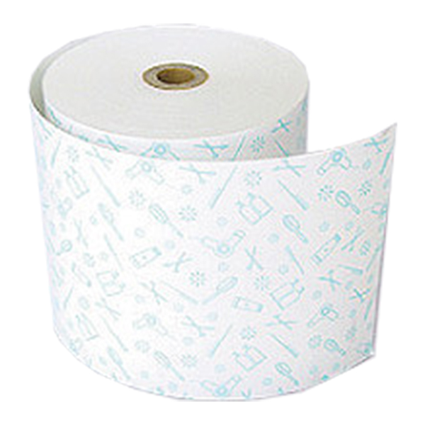 感熱ファンシーレジロール紙 80×80×12 美容室 ブルー