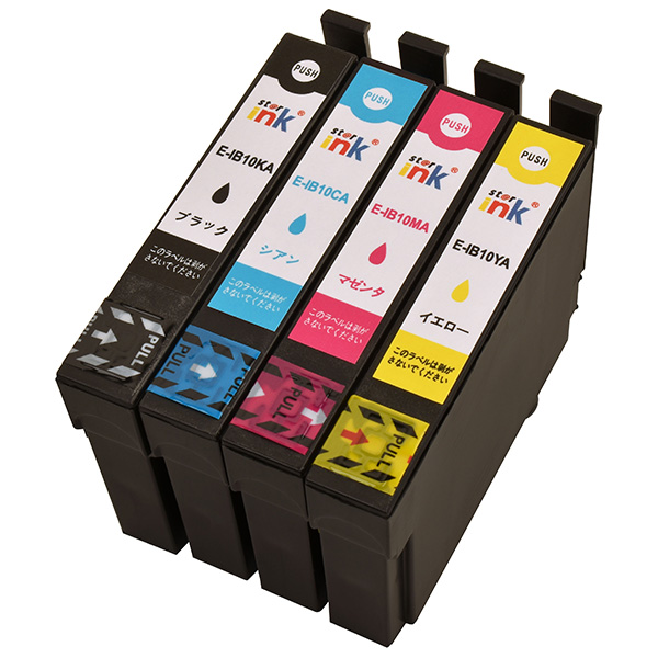 互換 IB10A-4C インクカートリッジ 4色パック