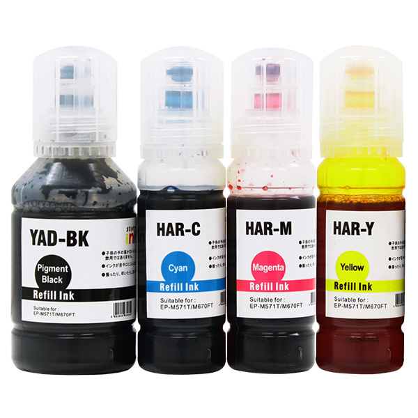 互換 YAD+HAR インクボトル 4色パック