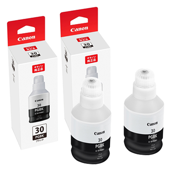 純正 3384C001 インクボトル GI-30PGBK ブラック 2本