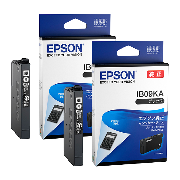 純正 IB09KA 標準インクカートリッジ ブラック ×2本
