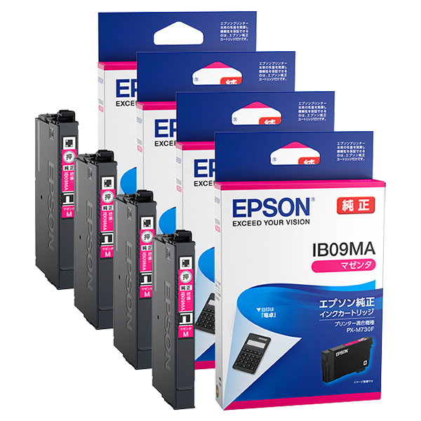 純正 IB09MA 標準インクカートリッジ マゼンタ ×4本