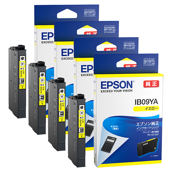 純正 IB09YA 標準インクカートリッジ イエロー ×4本