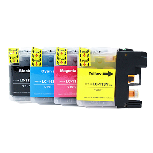 互換 LC113-4PK インクカートリッジ 4色パック