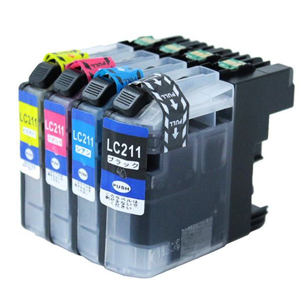 互換 LC211 インクカートリッジ 4色パック