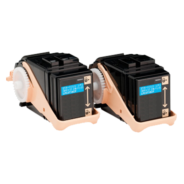 LPC3T18CP ETカートリッジ シアン 2本パック エプソン リサイクルトナー