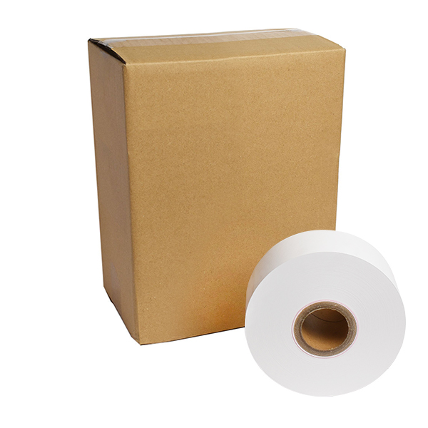 券売機用ロール紙 紙幅57.5mm×外径200mm×内径60mm 裏巻 150μ 白