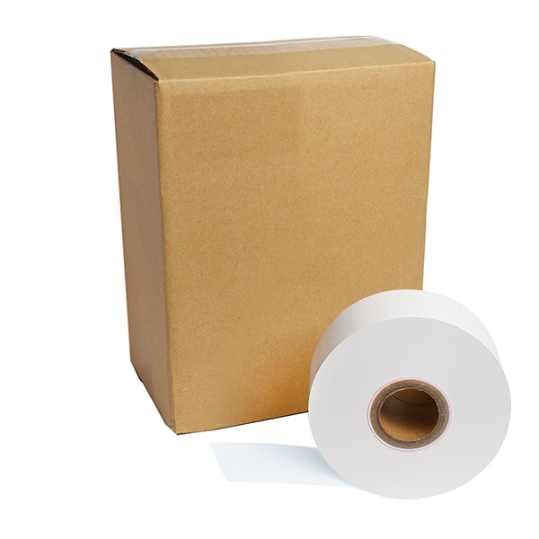 券売機用ロール紙 紙幅57.5mm×外径200mm×内径60mm 裏巻 150μ ブルー