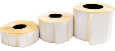 ラベル加工された複数のロール